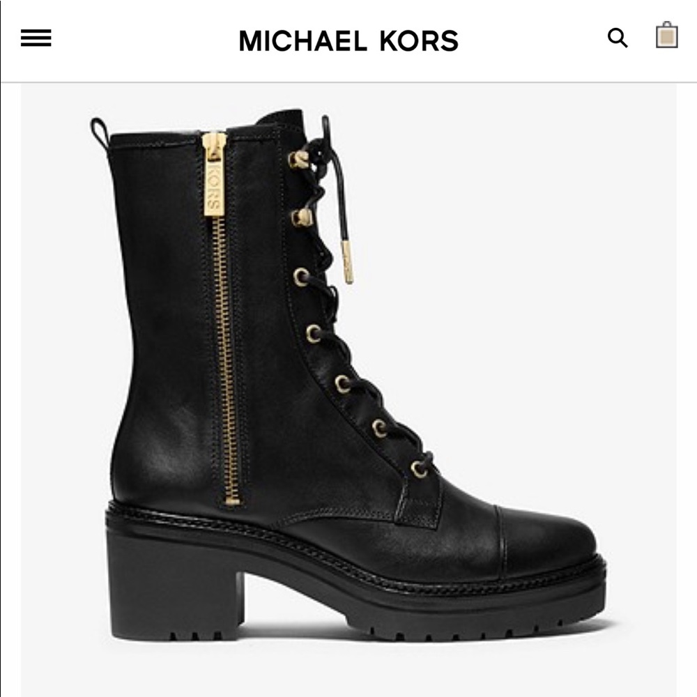 Anaka Leather Combat Boot